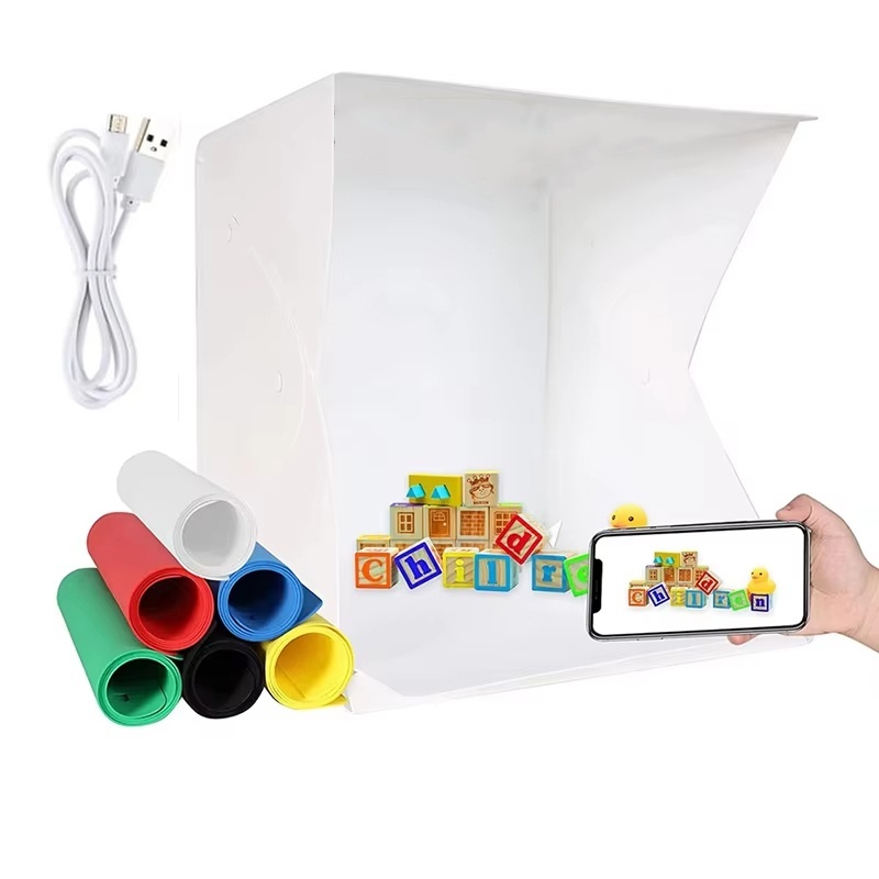 Photography Lighting For Products - Składany Lightbox Przenośny Zestaw Oświetlenia LED