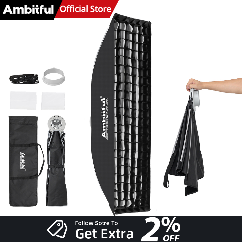 Photography Lighting For Products - AMBITFUL Q7-II 30*120cm Softbox Paskowy z