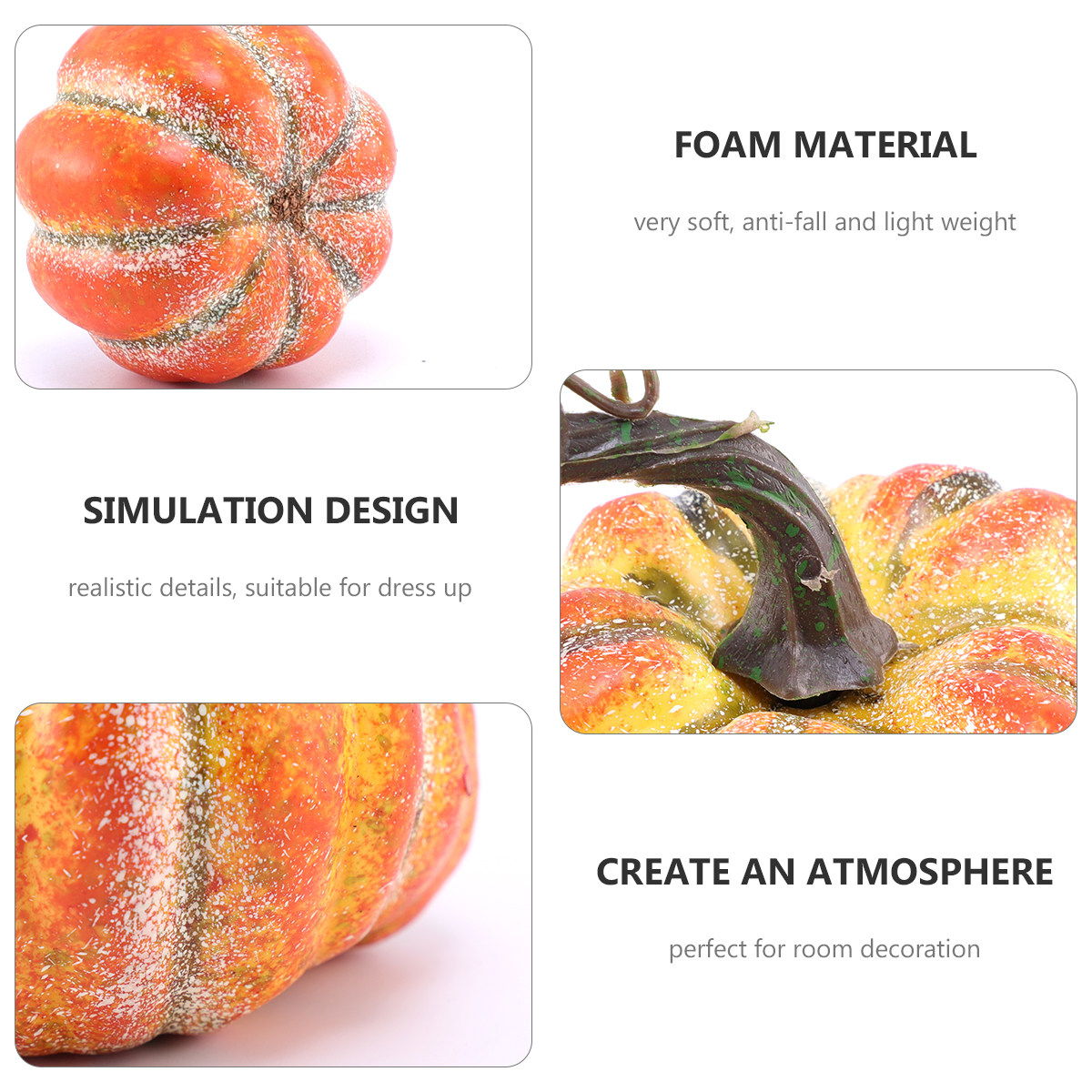 Photography Lighting Ideas - 8 szt. sztucznych dyni na Halloween,