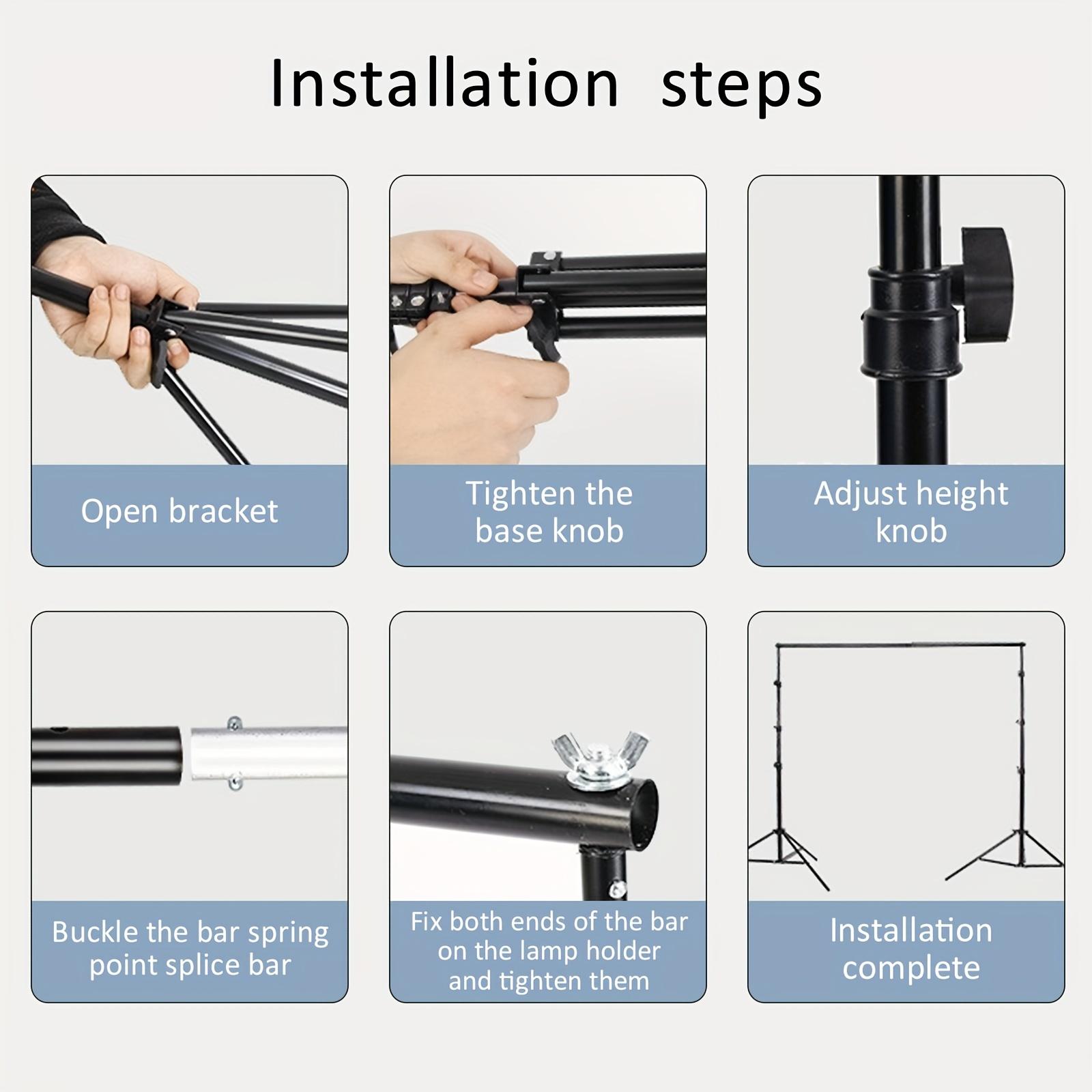Regulowany zestaw statywów do  – Photography Lighting And Backdrop Kits recenzja i cena