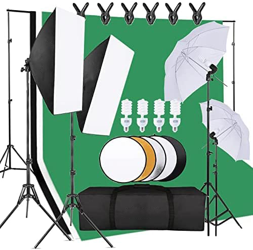 Ekonomiczny zestaw sprzętu do  – Photography Lighting And Backdrop Kits recenzja i cena