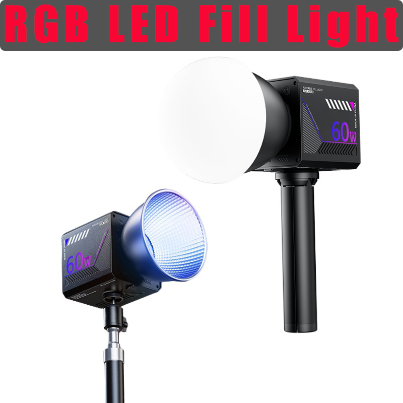 Lampa wideo RGB 60W, przenośna – Photography Lighting For Products recenzja i cena