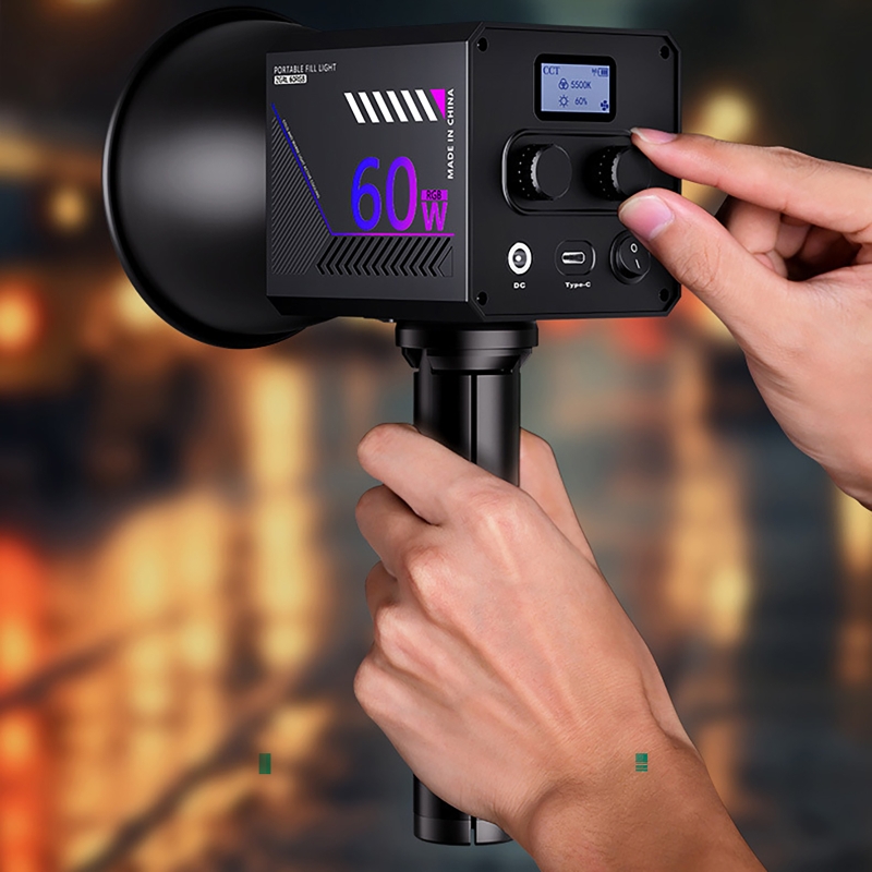 Lampa wideo RGB 60W, przenośna – Photography Lighting For Products recenzja i cena
