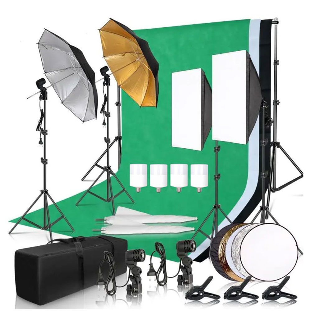 Zestaw oświetleniowy do studia – Photography Lighting And Backdrop Kits recenzja i cena