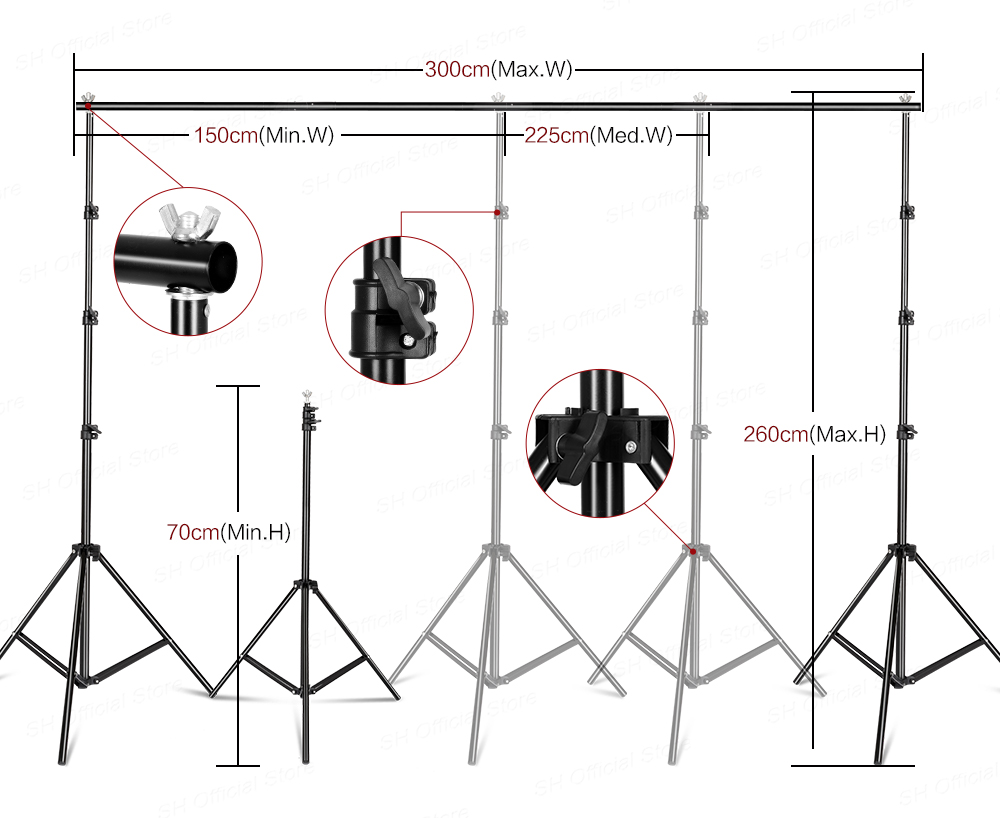 Zestaw oświetleniowy do studia – Photography Lighting And Backdrop Kits recenzja i cena