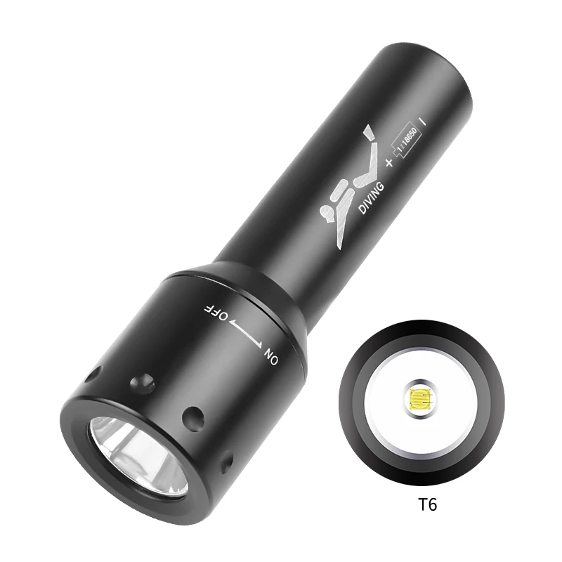 Nowa latarka nurkowa LED T6, d – Lighting In Photography recenzja i cena