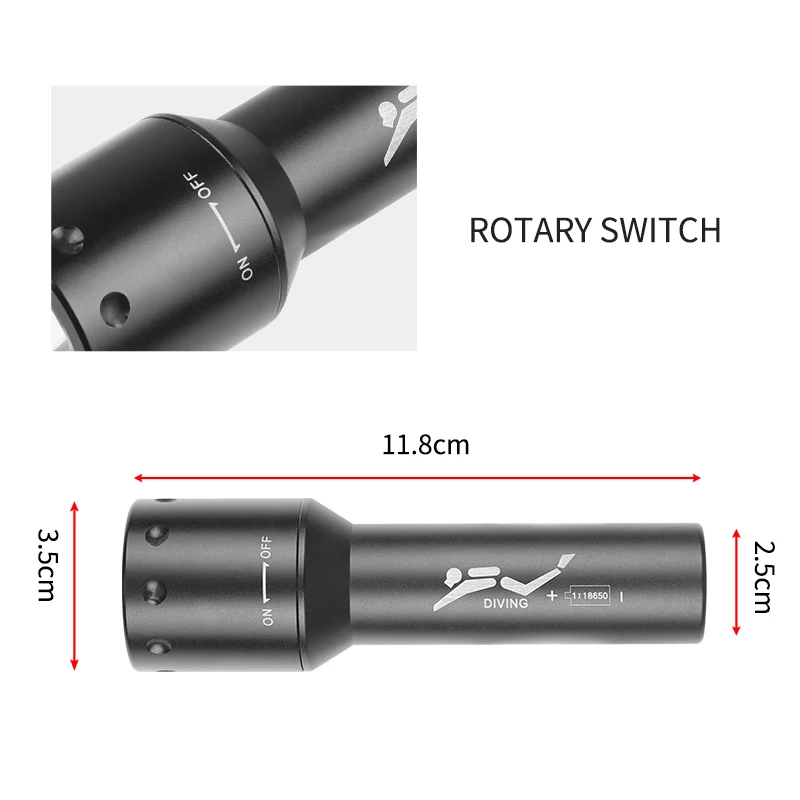 Nowa latarka nurkowa LED T6, d – Lighting In Photography recenzja i cena