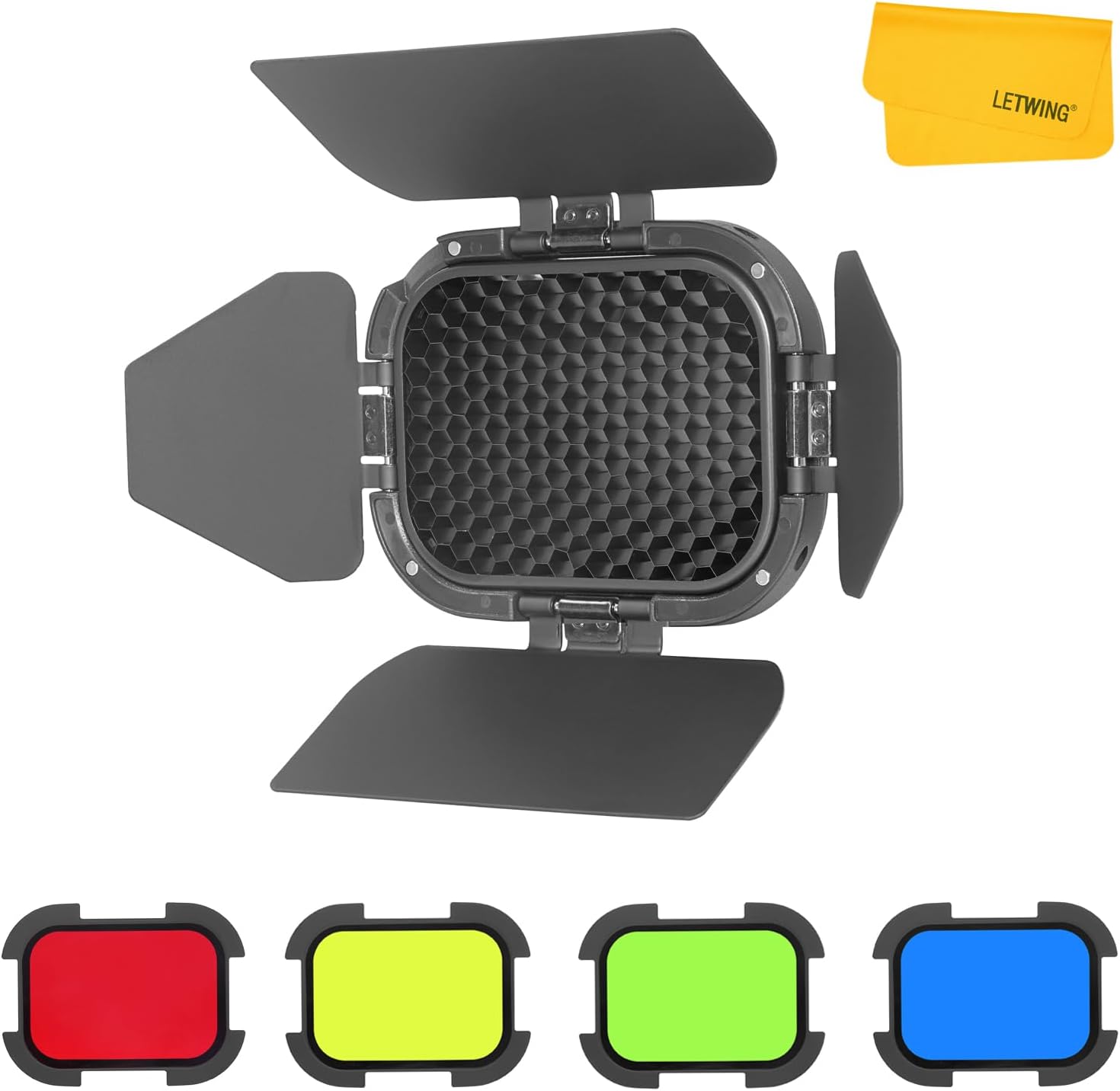 GODOX BD-07 II Barn Door kompa – Honeycomb Grid Filter recenzja i cena